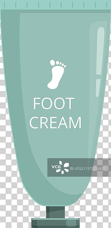 白色背景上的足部护理霜管图片素材