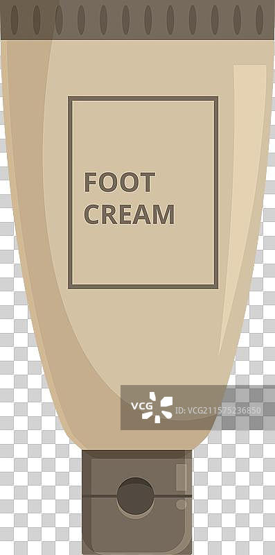 白色背景上的足部护理霜管图片素材