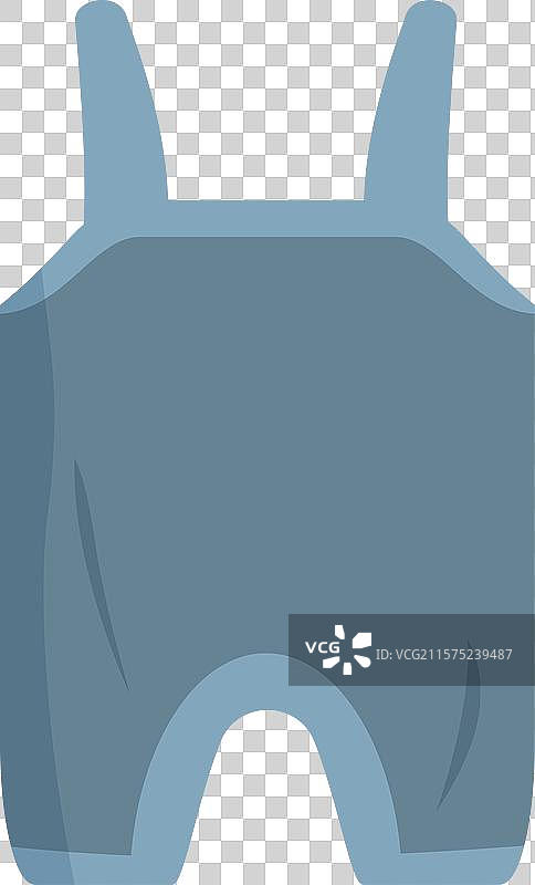 蓝色婴儿男孩连体衣，适合新生儿的休闲服装图片素材