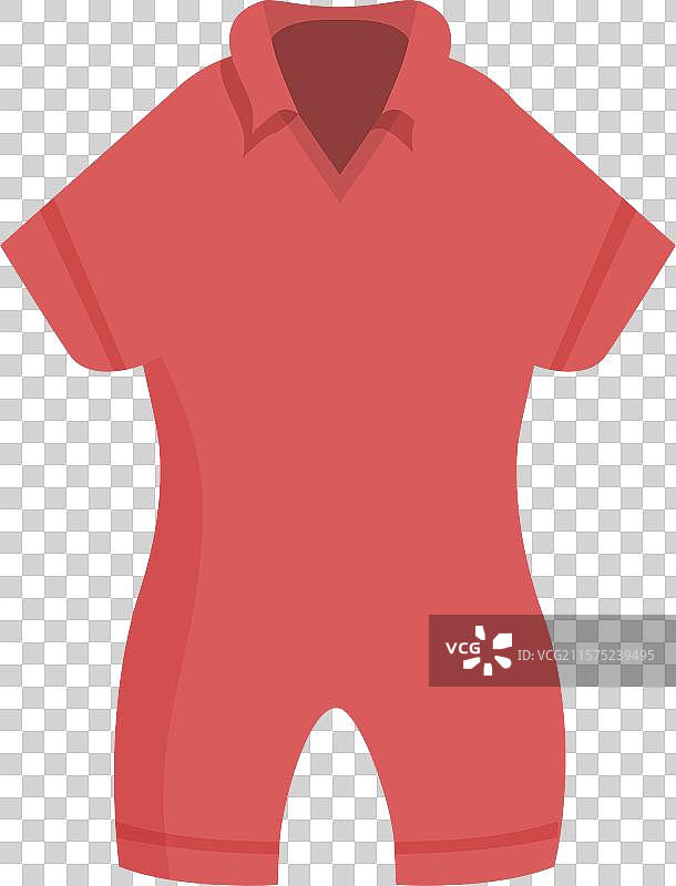 红色短袖运动服装图片素材