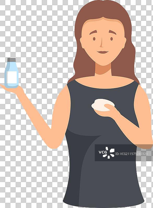 美容师手持面霜和乳液瓶图片素材