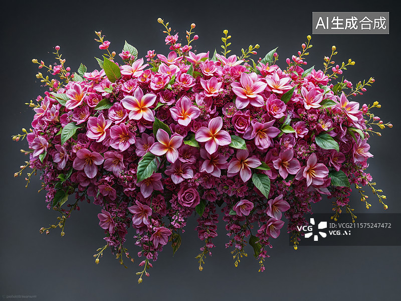 【AI数字艺术】繁花似锦图片素材