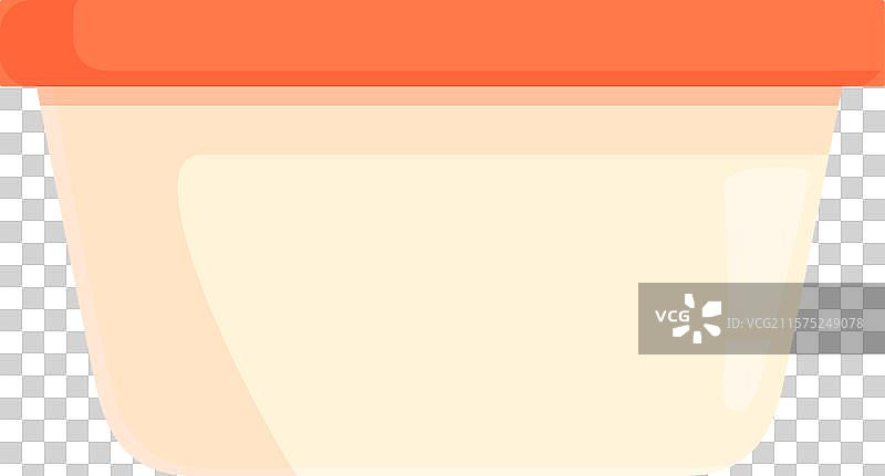 红色盖子的塑料食品储存容器图片素材