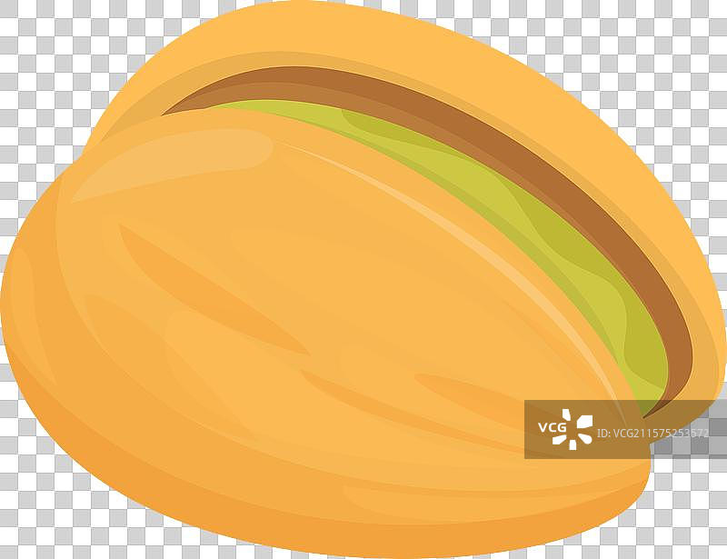 半开口的开心果，露出壳内的坚果图片素材