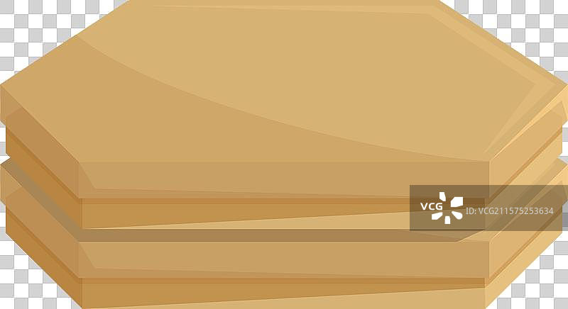 六角形木砖铺路的堆叠图片素材