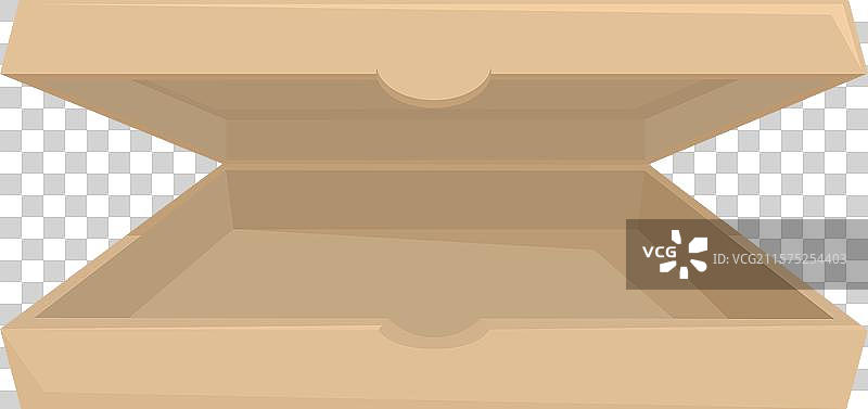 空的打开的纸板披萨盒在等待食物图片素材