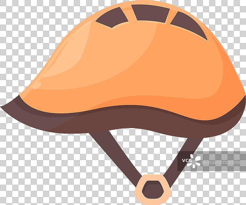 橙色自行车头盔提供安全保护同时图片素材