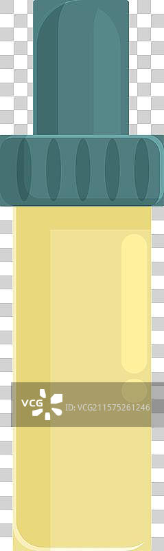 封闭的高医疗玻璃瓶，带有软木塞图片素材