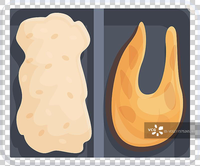 装有熟三文鱼片的塑料托盘和图片素材