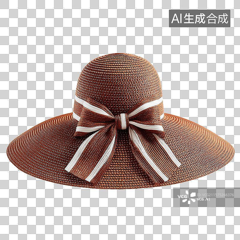 【AI数字艺术】带有蝴蝶结的帽子图片素材