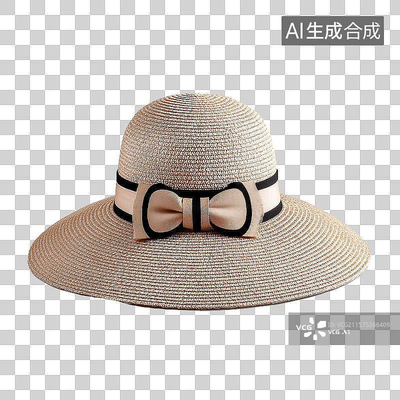 【AI数字艺术】带有蝴蝶结的帽子图片素材
