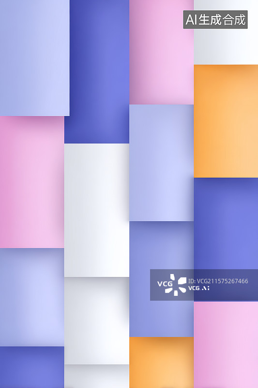 【AI数字艺术】彩色色块拼接背景图图片素材