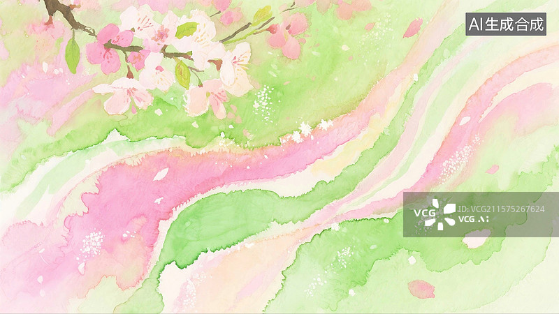 【AI数字艺术】春天的背景图图片素材