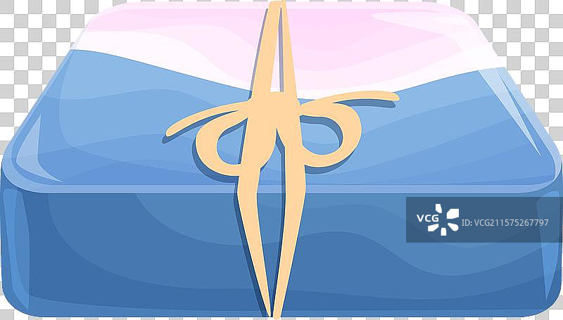 蓝色和粉色的肥皂，上面缠绕着绳子图片素材