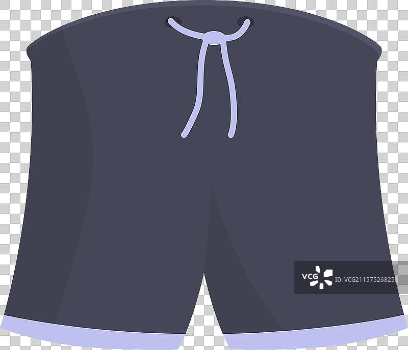 深灰色运动短裤，背景为白色图片素材