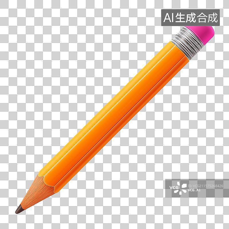 【AI数字艺术】三维设计铅笔图片素材