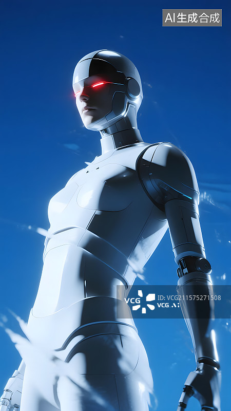 【AI数字艺术】未来科技的ai机器人图片素材