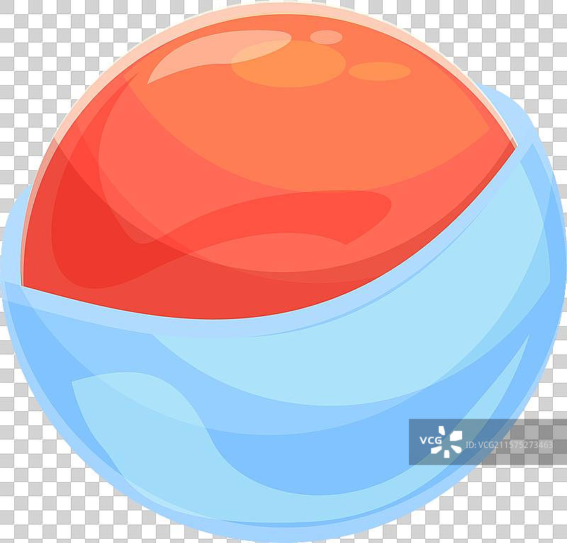 半个红色星球，周围环绕着蓝色大气图片素材