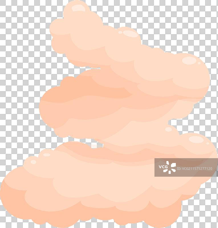 人类肠道呈现字母e的形状图片素材