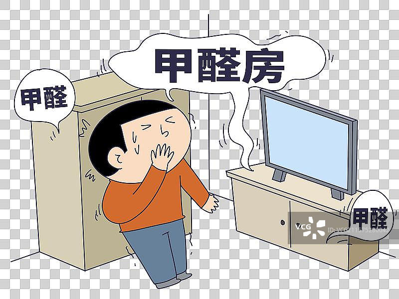 甲醛房，甲醛中毒图片素材