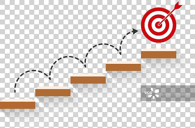 逐步实现目标和商业成功图片素材