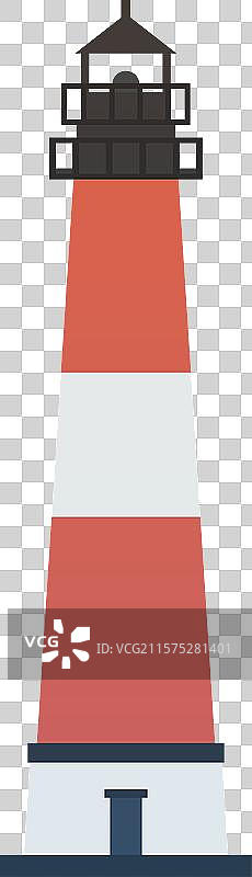 白色背景上的灯塔图片素材