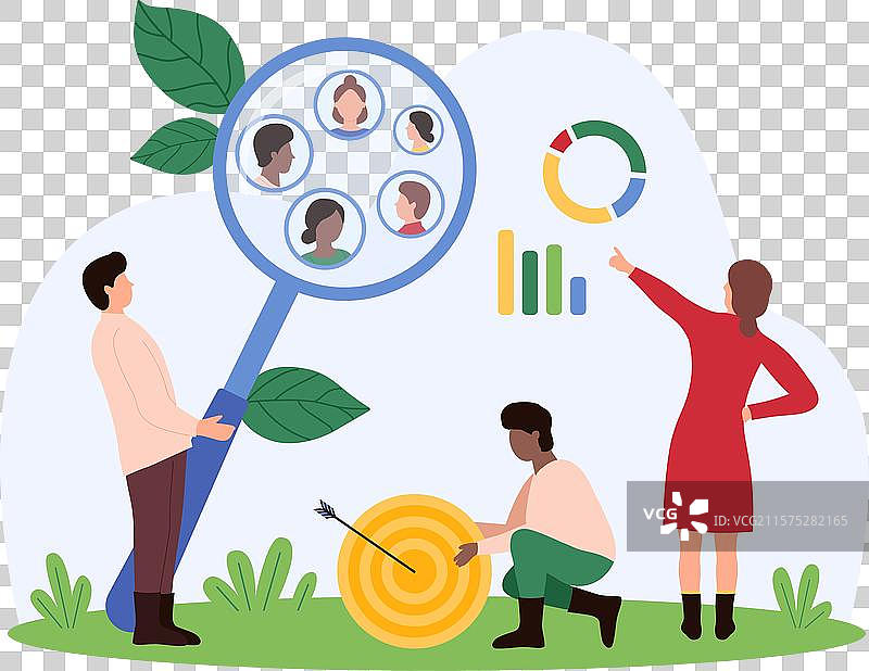 小人群体的焦点小组研究图片素材