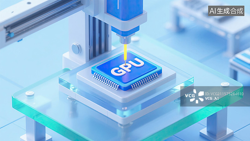 【AI数字艺术】3D，光刻机，芯片，模型，科技图片素材