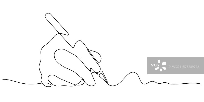 数字笔书写的极简主义图片素材