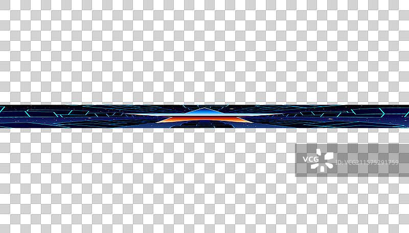 合成波风格的框架，带有镀铬星星和80年代风格图片素材