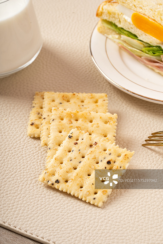 黑松露火腿苏打饼干图片素材