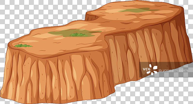 沙漠高原的详细景观图片素材