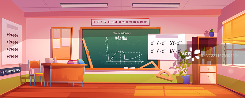 数学教室内部图片素材
