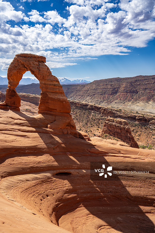 犹他州汤普森的岩石 formations 视图图片素材