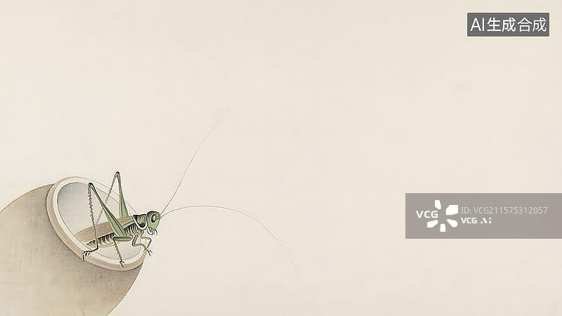 【AI数字艺术】水墨画左下图片素材