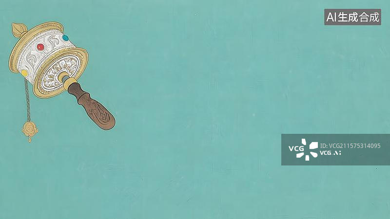 【AI数字艺术】水墨画左上图片素材