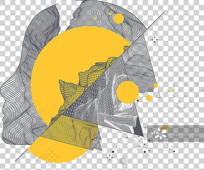 人头以框架的风格制作图片素材