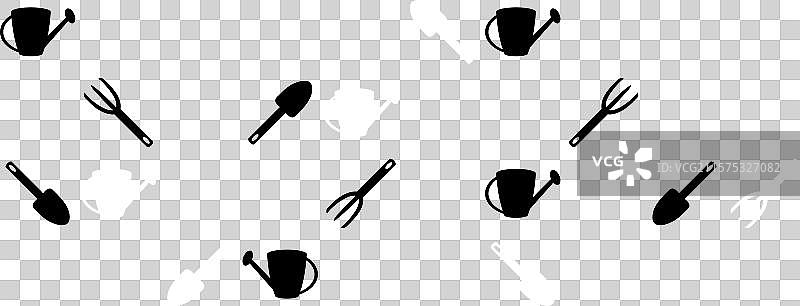 单色横向几何横幅与图片素材