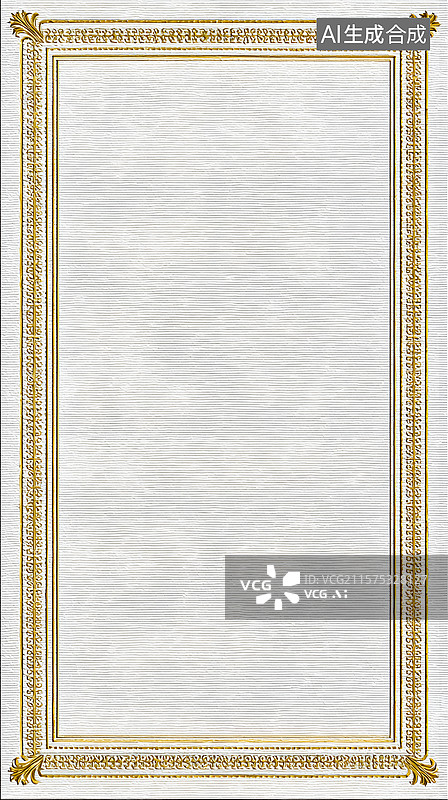 【AI数字艺术】复古装饰画边框荣誉证书图片素材