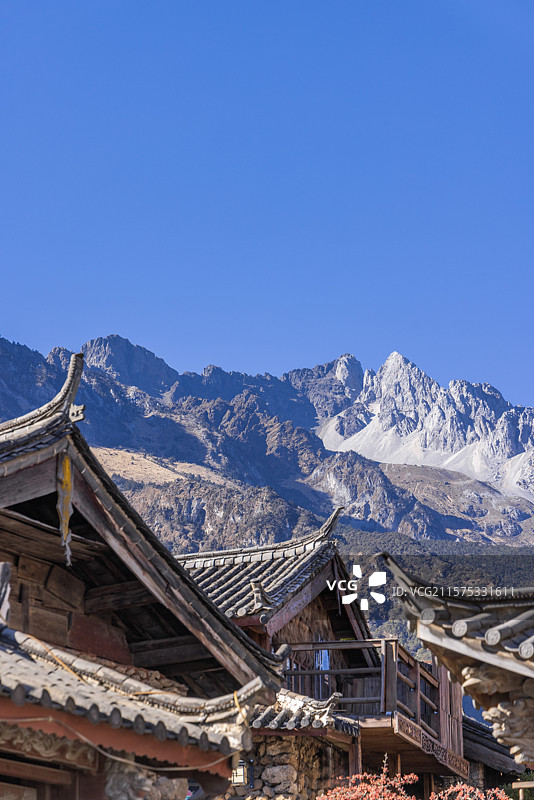 云南丽江玉湖村景观图片素材