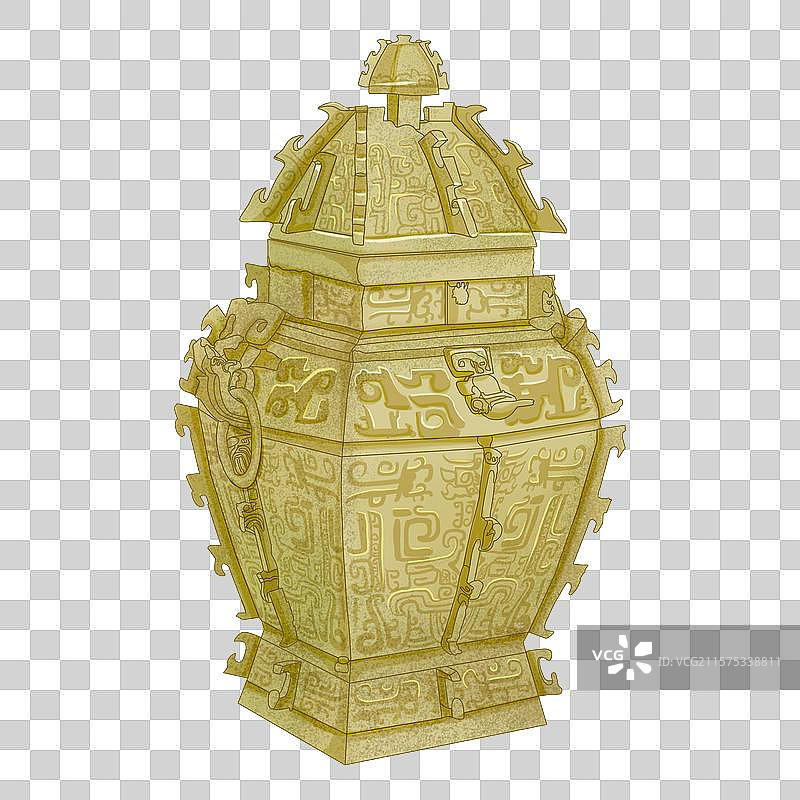 皿方壘插画图片素材