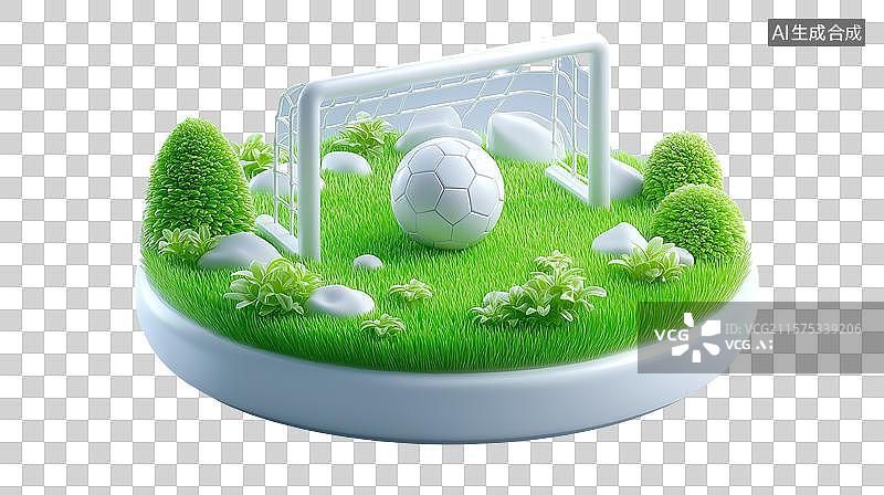 【AI数字艺术】迷你足球场场景图片素材