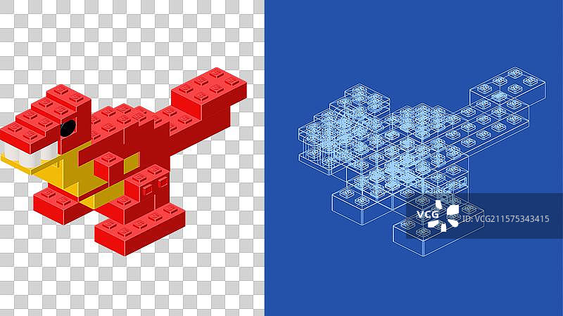红色恐龙打印与设计项目图片素材