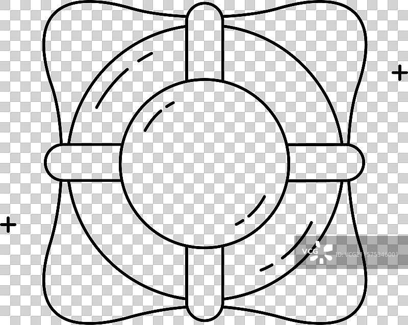 救生圈安全救生衣图标设计图片素材