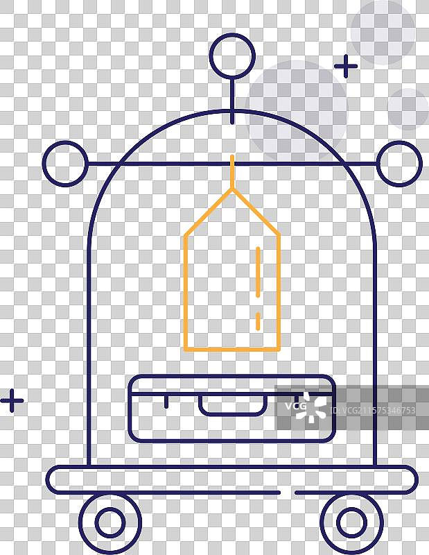 行李车图标设计图片素材