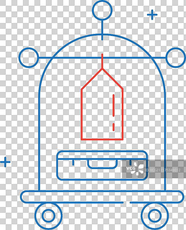 行李车图标设计图片素材