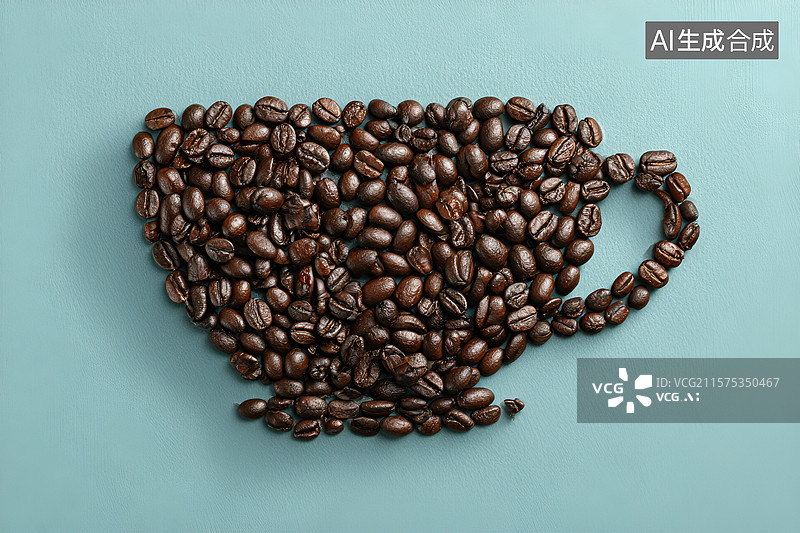 【AI数字艺术】【AI数字艺术】咖啡豆图片素材