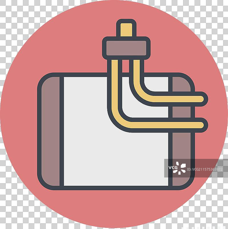 与汽车维护相关的空调蒸发器图标图片素材