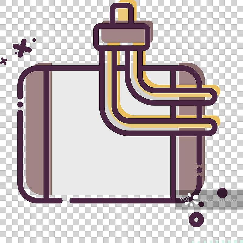 与汽车维护相关的空调蒸发器图标图片素材