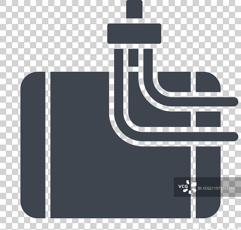 与汽车维护相关的空调蒸发器图标图片素材